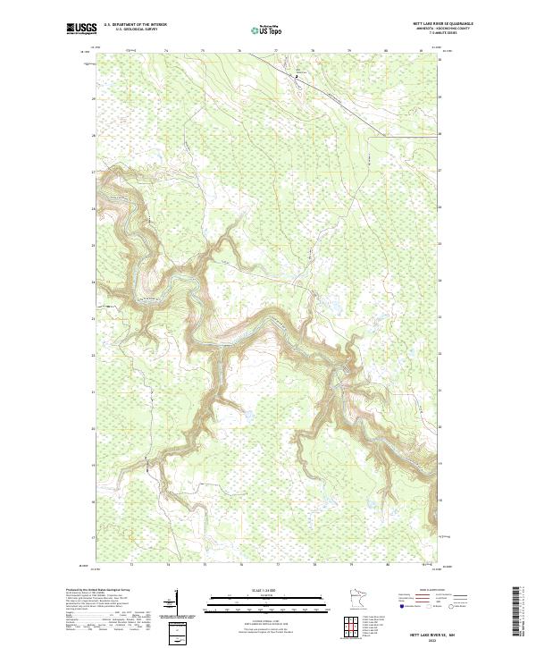 Nett Lake River SE topographic map thumbnail