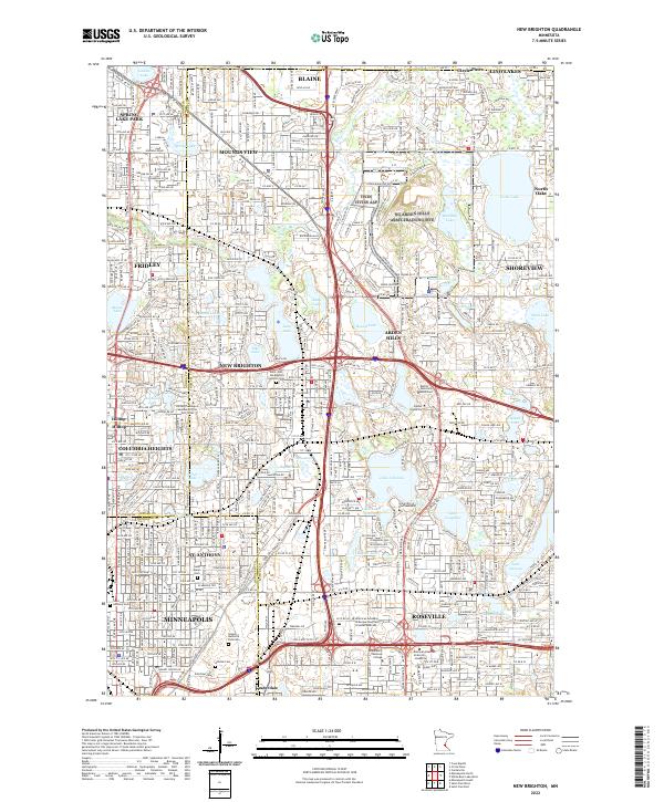 New Brighton topographic map thumbnail