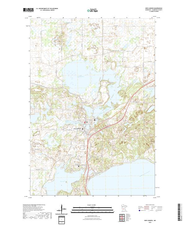 New London topographic map thumbnail