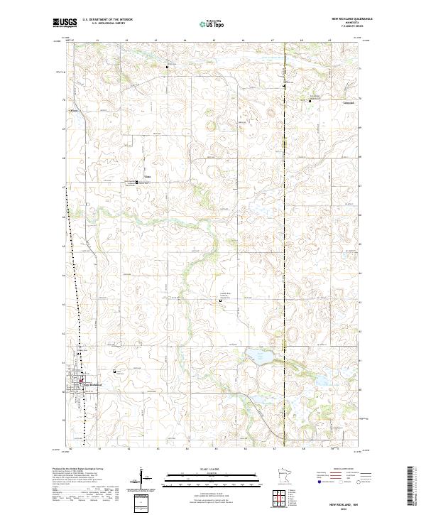 New Richland topographic map thumbnail
