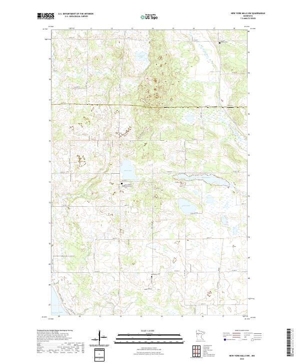 New York Mills NW topographic map thumbnail
