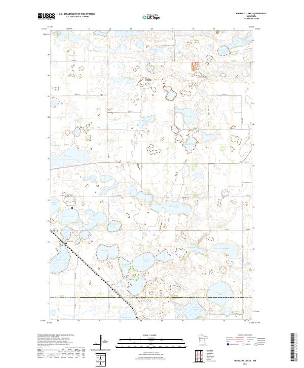 Niemackl Lakes topographic map thumbnail