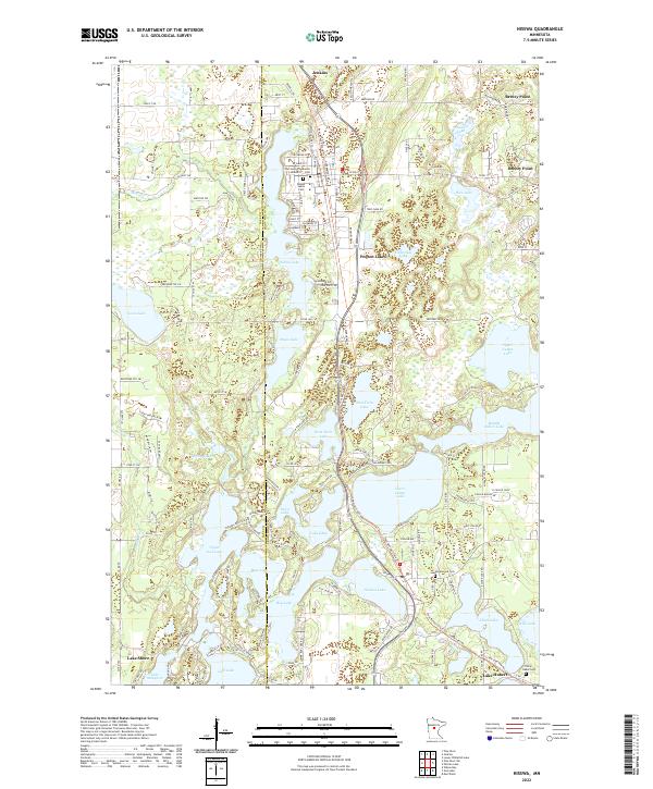 Nisswa 2022 topographic map thumbnail