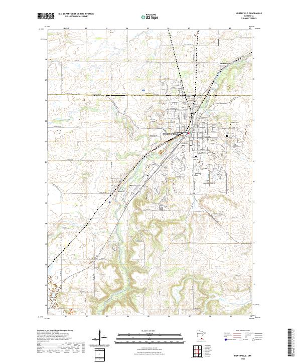 Northfield 2022 topographic map thumbnail