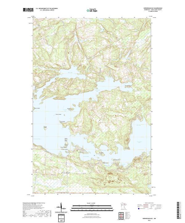 Norwegian Bay 2022 topographic map thumbnail