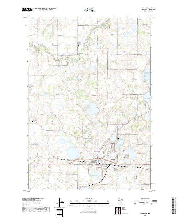 Norwood 2022 topographic map thumbnail