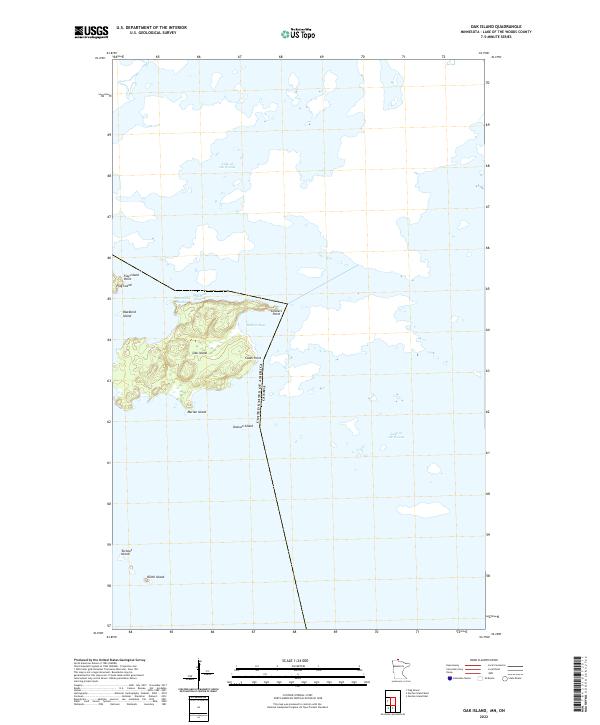 Oak Island 2022 topographic map thumbnail