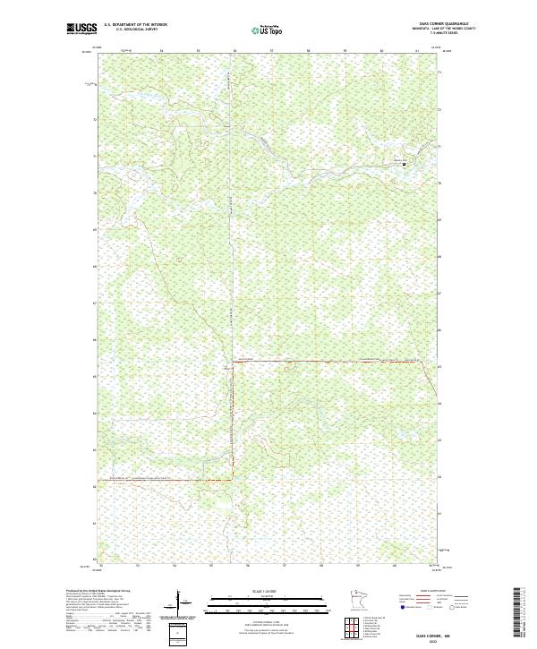 Oaks Corner 2022 topographic map thumbnail