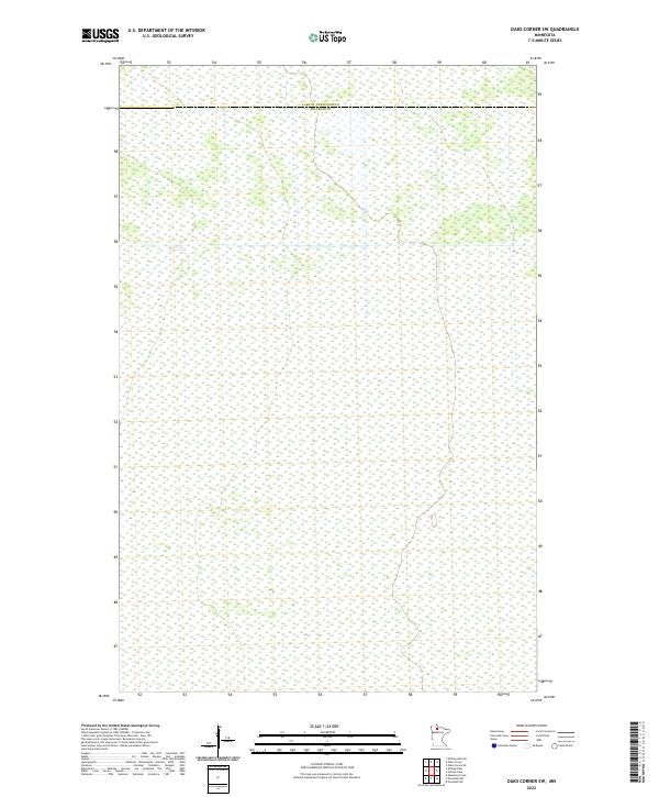 Oaks Corner SW topographic map thumbnail