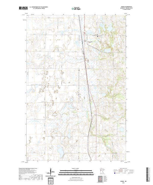 Ogema 2022 topographic map thumbnail