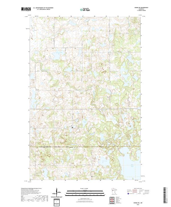 Ogema NE 2022 topographic map thumbnail