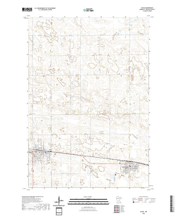Olivia 2022 topographic map thumbnail