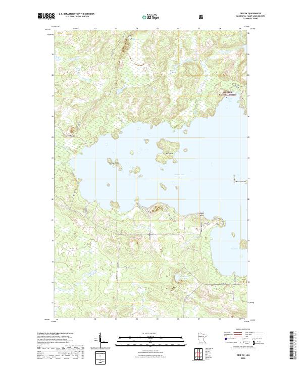 Orr SW 2022 topographic map thumbnail