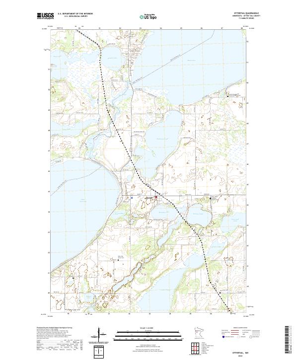 Ottertail 2022 topographic map thumbnail