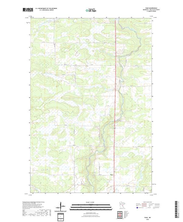 Page topographic map thumbnail
