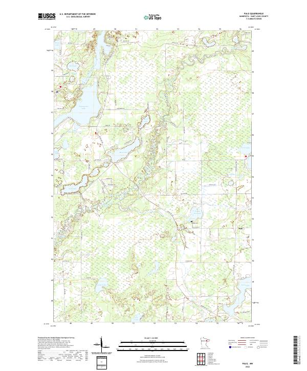 Palo 2022 topographic map thumbnail