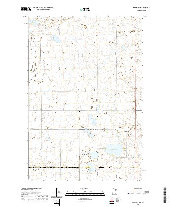 Patchen Lake 2022 topographic map thumbnail