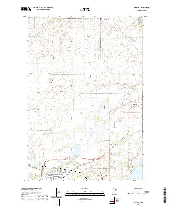 Paynesville 2022 topographic map thumbnail