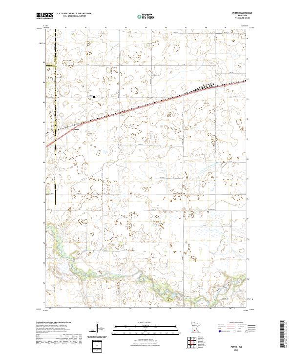 Perth topographic map thumbnail