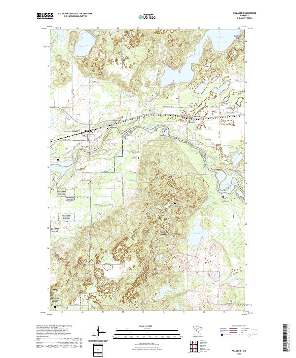 Pillager 2022 topographic map thumbnail