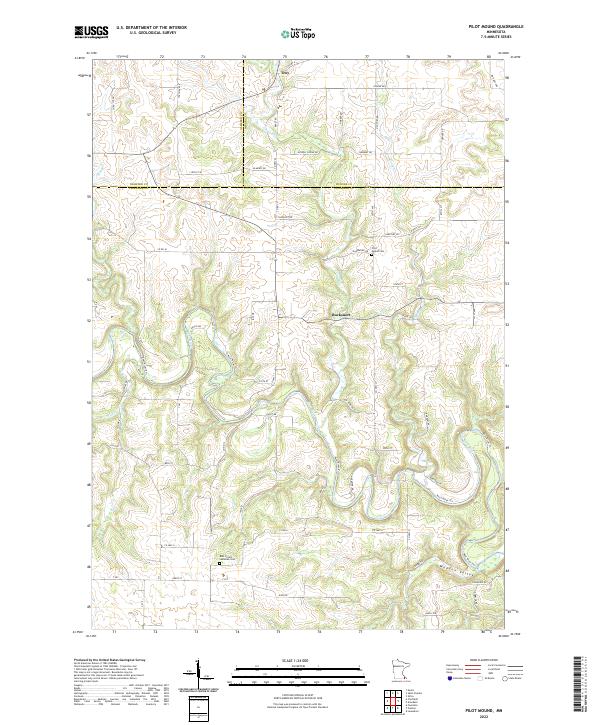 Pilot Mound 2022 topographic map thumbnail