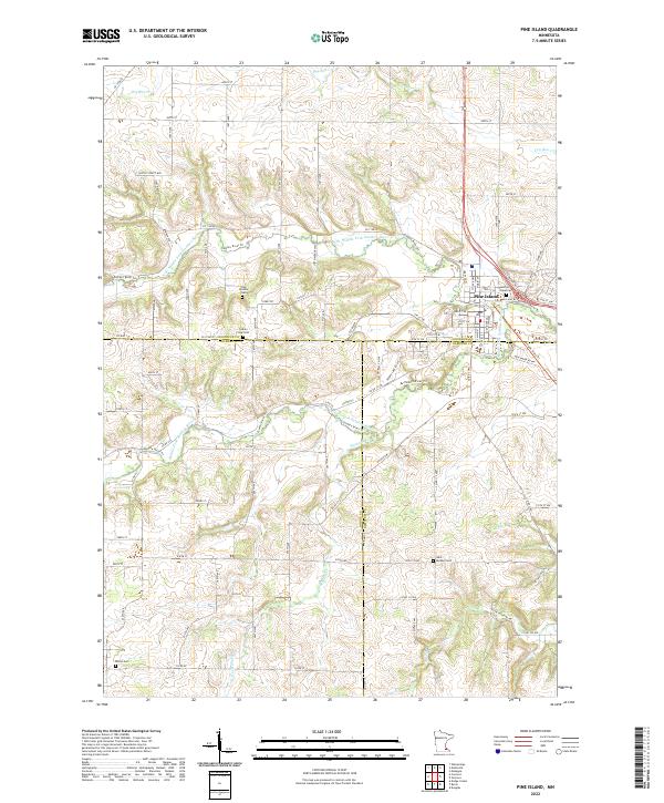 Pine Island topographic map thumbnail