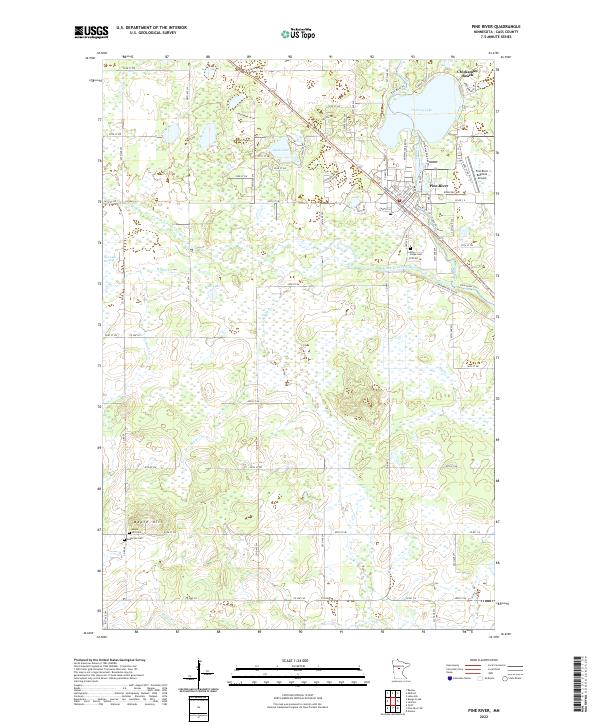 Pine River 2022 topographic map thumbnail