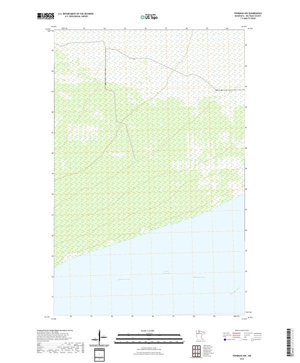 Ponemah NW topographic map thumbnail