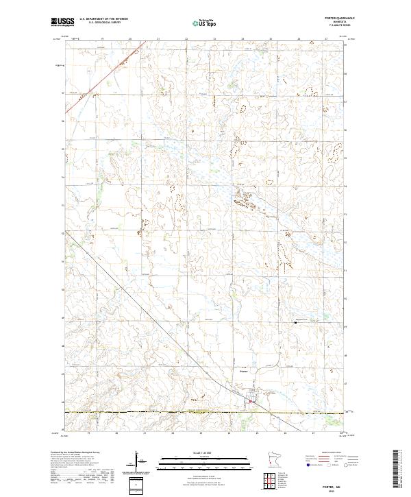 Porter topographic map thumbnail