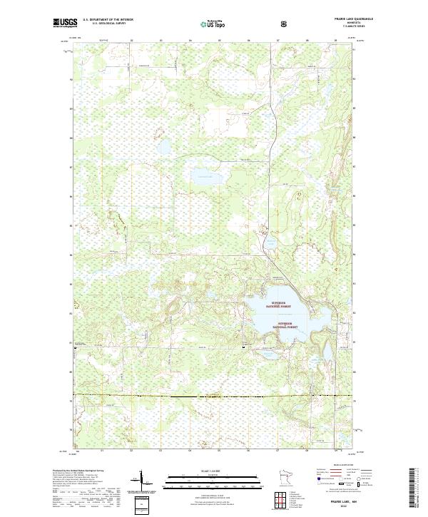 Prairie Lake 2022 topographic map thumbnail