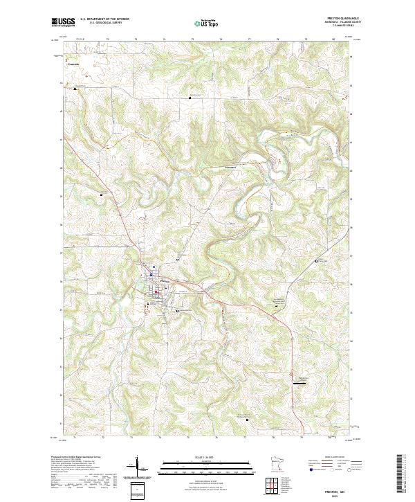 Preston topographic map thumbnail