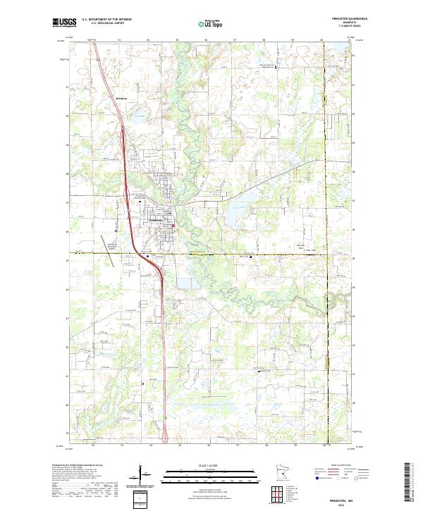 Princeton 2022 topographic map thumbnail