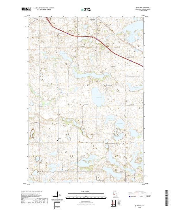 Quam Lake 2022 topographic map thumbnail