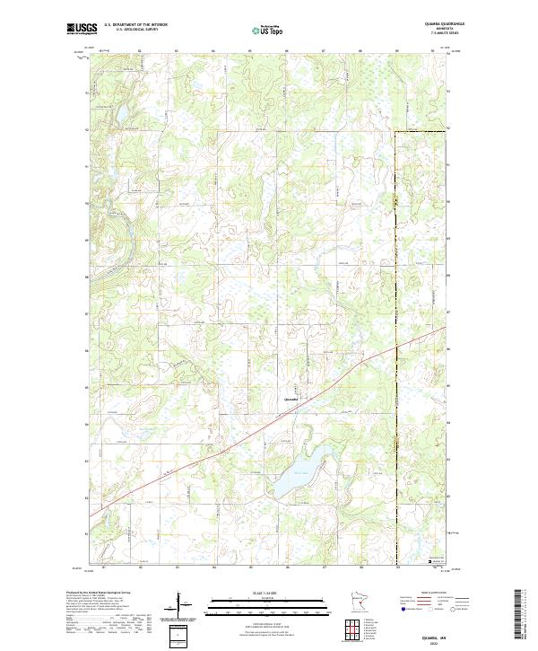 Quamba 2022 topographic map thumbnail