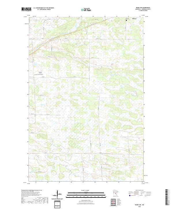 Ramey NW 2022 topographic map thumbnail