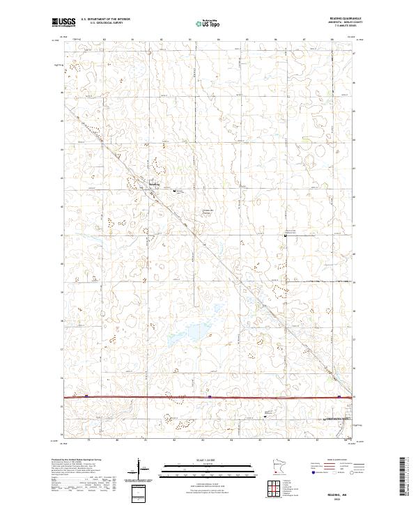 Reading 2022 topographic map thumbnail