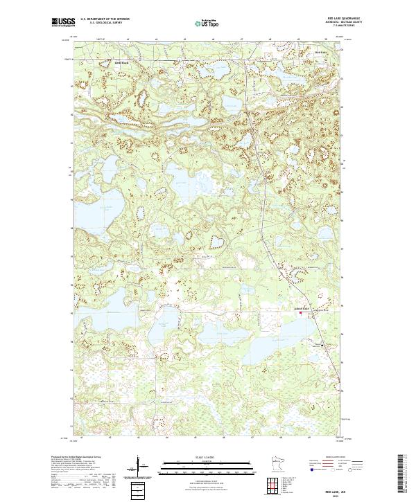 Red Lake 2022 topographic map thumbnail