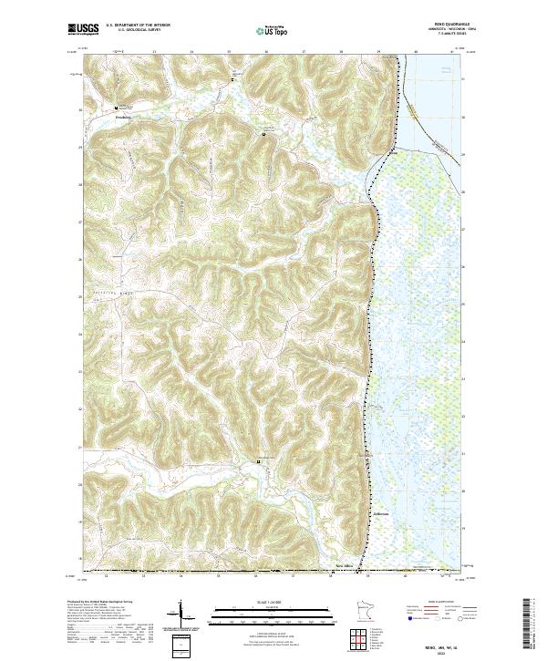 Reno 2022 topographic map thumbnail