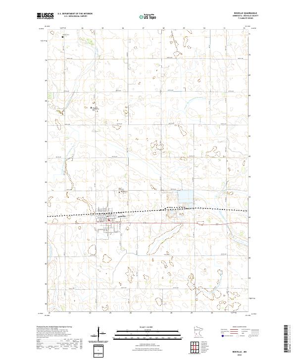 Renville topographic map thumbnail