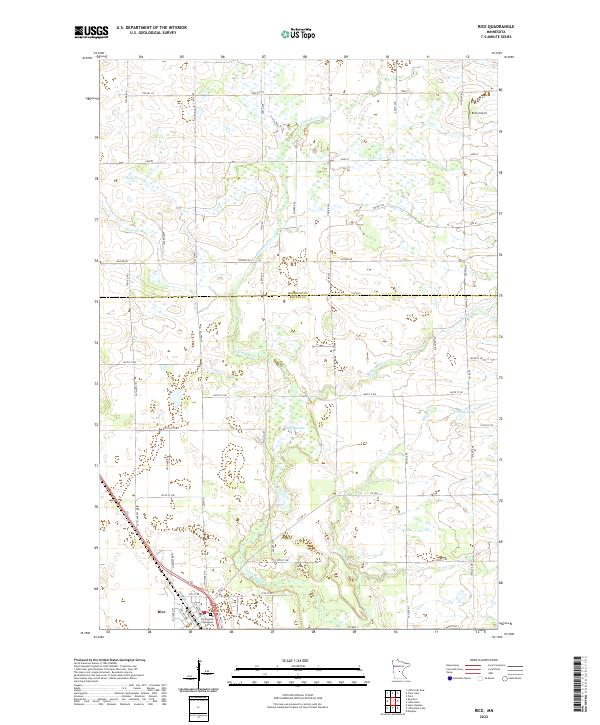 Rice topographic map thumbnail