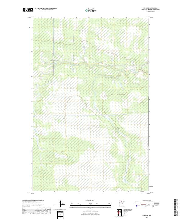 Ridge NE topographic map thumbnail