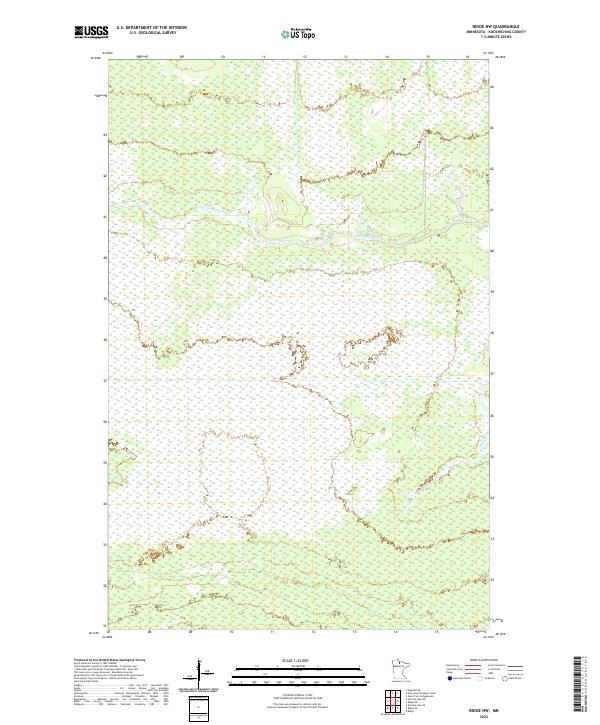 Ridge NW 2022 topographic map thumbnail