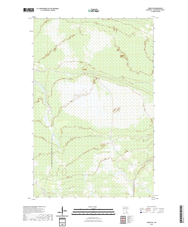 Ridge SW 2022 topographic map thumbnail