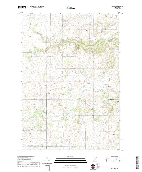 Rock Dell 2022 topographic map thumbnail