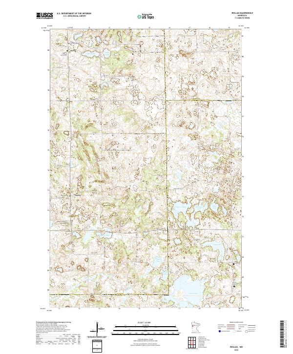 Rollag 2022 topographic map thumbnail