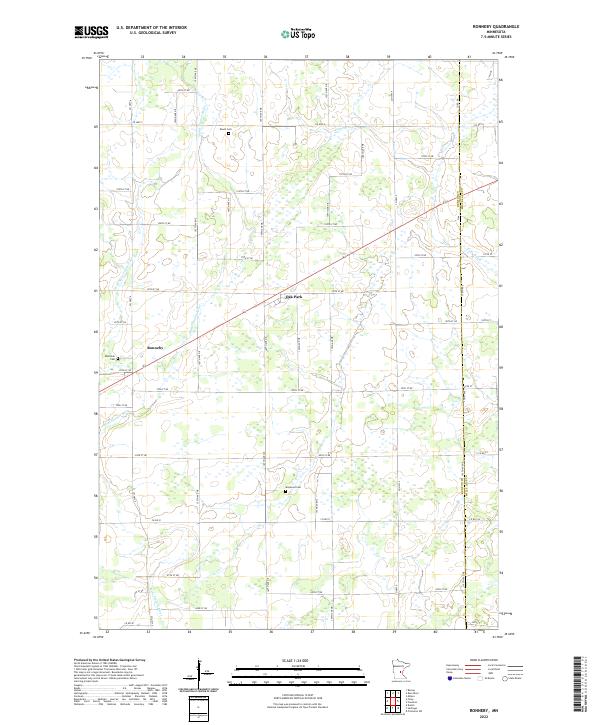 Ronneby 2022 topographic map thumbnail