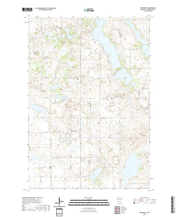 Rosendale topographic map thumbnail
