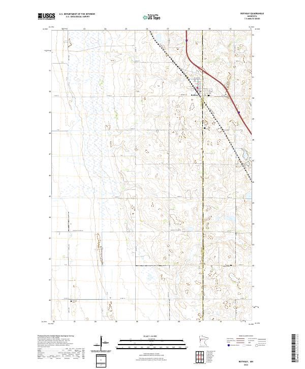 Rothsay 2022 topographic map thumbnail