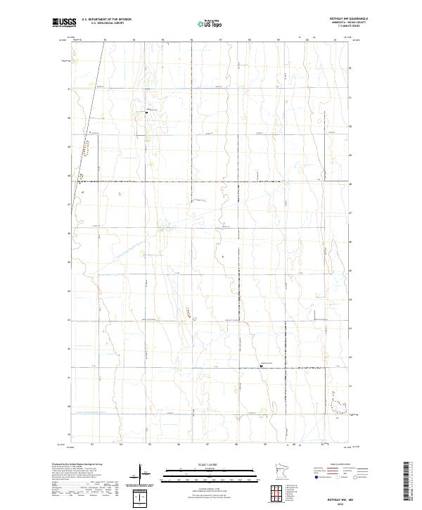 Rothsay NW 2022 topographic map thumbnail