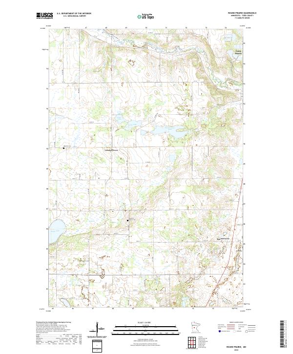 Round Prairie 2022 topographic map thumbnail